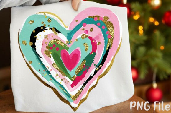 Download Preppy Coquette Glitter Heart Christmas - Heart christmas Collection