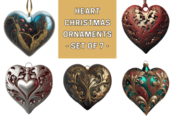 Download Heart Christmas Ornaments - Heart christmas Collection