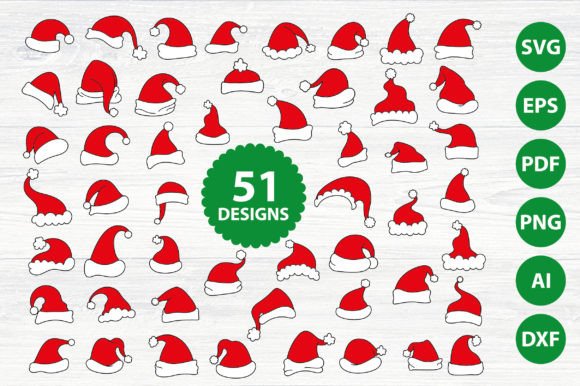 Download Christmas Hat SVG Bundle Design - Christmas hat Collection