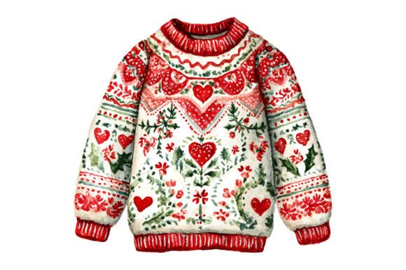 Download Ugly Heart Christmas Sweater PNG - Heart christmas Collection