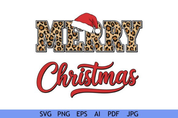 Download Leopard Print Merry Christmas Hat - Christmas hat Collection